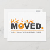 Wir haben die Orange Motion Ankündigung Postkarte (Vorne/Hinten)