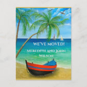 Wir haben die Palmen des Beach Ocean Moving versch Ankündigungspostkarte (Vorderseite)