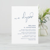 Wir haben die Party Einladung der Hochzeitsfeier (Stehend Vorderseite)