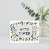 Wir haben die Pflanze verschoben Ankündigung Postk (Stehend Vorderseite)