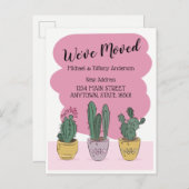 Wir haben die Postkarte des Kakteen verschoben (Vorne/Hinten)