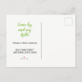 Wir haben die Postkarte des Kakteen verschoben (Rückseite)