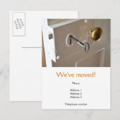 Wir haben die Postkarte mit einer alten Tür und ei (Vorne/Hinten)