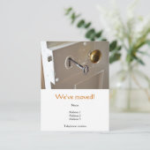 Wir haben die Postkarte mit einer alten Tür und ei (Stehend Vorderseite)