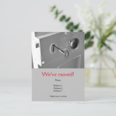 Wir haben die Postkarte mit einer alten Tür und ei (Stehend Vorderseite)