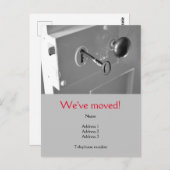 Wir haben die Postkarte mit einer alten Tür und ei (Vorne/Hinten)