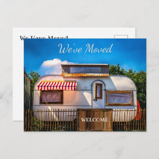 Wir haben die Postkarte verschoben (Vorne/Hinten)