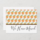 Wir haben die Postkarte verschoben (Vorne/Hinten)