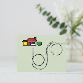 Wir haben die Postkarte verschoben