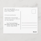 Wir haben die Postkarte verschoben (Rückseite)