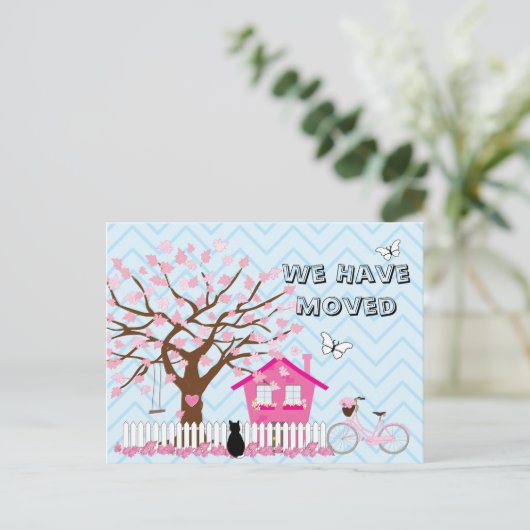 Wir haben die Postkarte verschoben (Stehend Vorderseite)