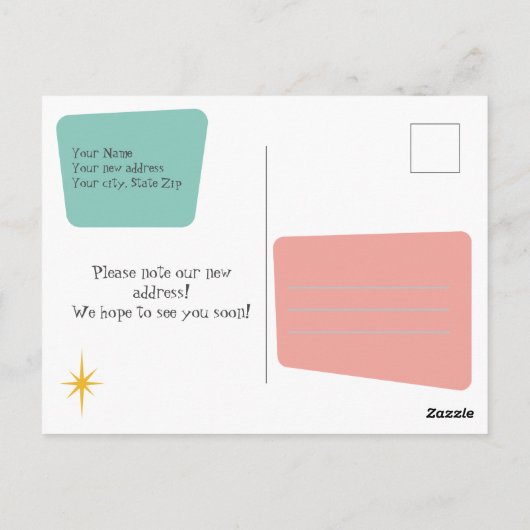 Wir haben die Postkarte verschoben (Rückseite)