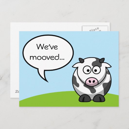 Wir haben die Postkarte verschoben (Vorne/Hinten)