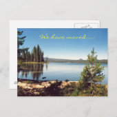 Wir haben die Postkarte verschoben (Vorne/Hinten)