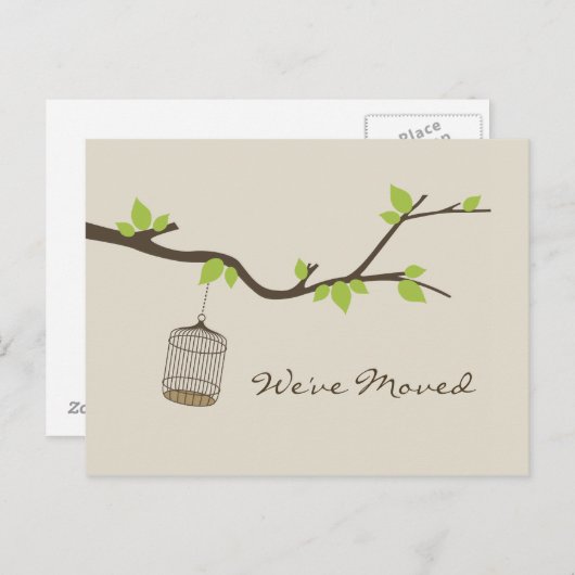 Wir haben die Postkarte verschoben (Vorne/Hinten)