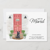 Wir haben die Red Door Cat Moving der Wasserfarben Ankündigung (Vorderseite)