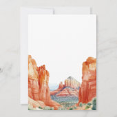 Wir haben die Red Rock Elopement Watercolor-Wüste Einladung (Rückseite)