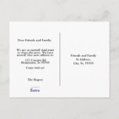 Wir haben die Rote Tür des neuen Landhauses versch Ankündigungspostkarte (Rückseite)