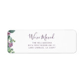 Wir haben die Rücksendeadresse für die Ankündigung (Vorne)