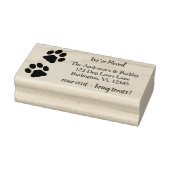 Wir haben die Rücksendeadresse "Paw Print Moving"  Gummistempel (Stempel)