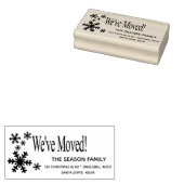 Wir haben die Rücksendeadresse verschoben Gummistempel (Stempel)
