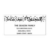 Wir haben die Rücksendeadresse verschoben Gummistempel (Prägung)