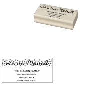 Wir haben die Rücksendeadresse verschoben Gummistempel (Stempel)