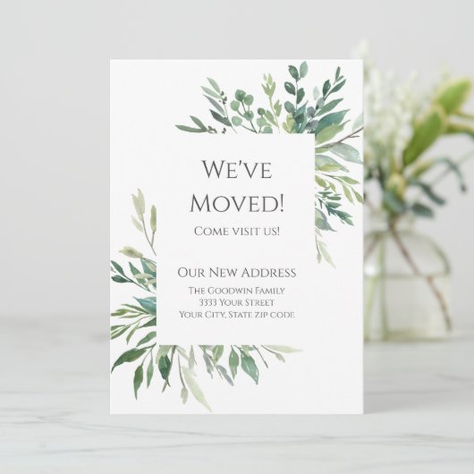 Wir haben die rustikale Wasserfarbe Evergreen Ankü Ankündigung (Stehend Vorderseite)