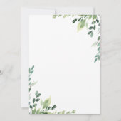 Wir haben die rustikale Wasserfarbe Evergreen Ankü Ankündigung (Rückseite)