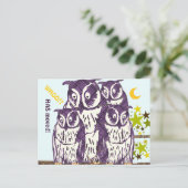 Wir haben die Schüssel Familie verlegt Ankündigungspostkarte (Stehend Vorderseite)