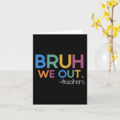 Wir haben die Sommerpause des Lehrers am letzten S Karte (Gelbe Blume)