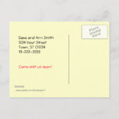 Wir haben die Trailer-Postkarte verschoben Ankündigungspostkarte (Rückseite)