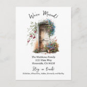 Wir haben die Wasserfarbe verschoben Ankündigungspostkarte (Vorderseite)