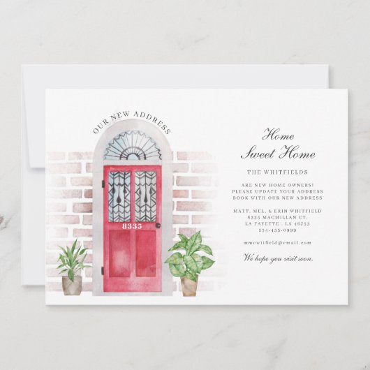 Wir haben die Wasserfarbenfront verschoben Ankündigung (Vorderseite)