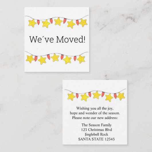 Wir haben die Weihnachtsbaumlichteinschlusskarte v Begleitkarte (Vorne/Hinten)