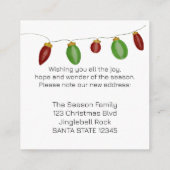 Wir haben die Weihnachtsbaumlichteinschlusskarte v Begleitkarte (Rückseite)