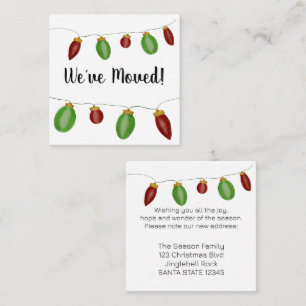 Wir haben die Weihnachtsbaumlichteinschlusskarte v Begleitkarte