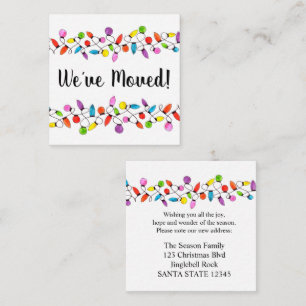 Wir haben die Weihnachtsbaumlichteinschlusskarte v Begleitkarte