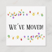 Wir haben die Weihnachtsbaumlichteinschlusskarte v Begleitkarte (Vorderseite)