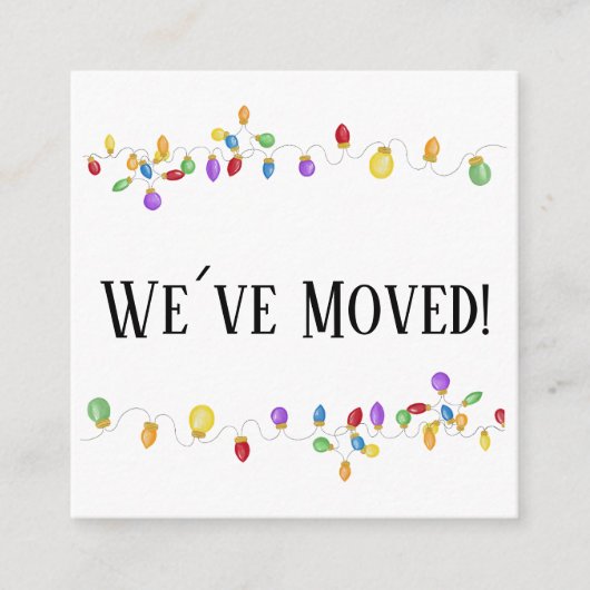 Wir haben die Weihnachtsbaumlichteinschlusskarte v Begleitkarte (Vorderseite)