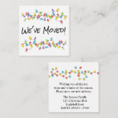 Wir haben die Weihnachtsbaumlichteinschlusskarte v Begleitkarte (Vorne/Hinten)