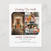 Wir haben die Weihnachtsfamilie 3 Fotos verschoben Ankündigungspostkarte (Vorderseite)