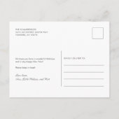 Wir haben die Weihnachtsfamilien verschoben, um Fo Ankündigungspostkarte (Rückseite)