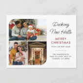 Wir haben die Weihnachtsfamilien verschoben, um Fo Ankündigungspostkarte (Vorderseite)