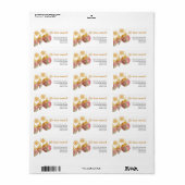 Wir haben die Weihnachtsfeiertage "Snowflake" vers Adressaufkleber (Vorne)