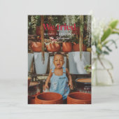 Wir haben die Weihnachtsfotokarte getestet Einladung (Stehend Vorderseite)