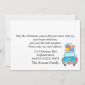 Wir haben die Weihnachtskartentafel in Aquarell ve Einladung (Rückseite)