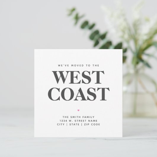 Wir haben die West Coast New Staat Zuhause Ankündi Ankündigung (Stehend Vorderseite)