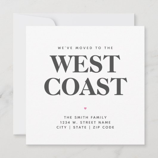 Wir haben die West Coast New Staat Zuhause Ankündi Ankündigung (Vorderseite)