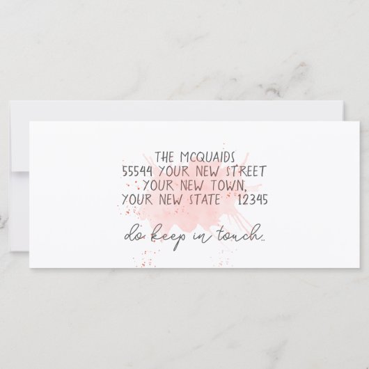 Wir haben die Whimsikfarbenschrift verschoben (Rückseite)